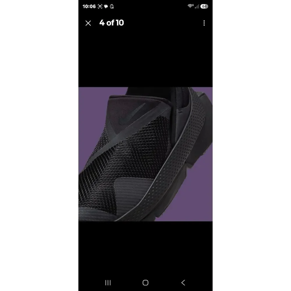 Women's Nike Go Flyease Triple Black Blackout Nby DR5540-006 sz 8 Easy On/Off